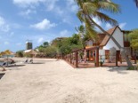 Beach House in the foreground